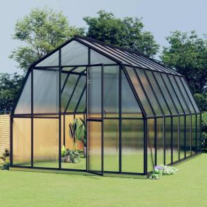 SERRE de jardin XXL, surface 13.31 m², aluminium.