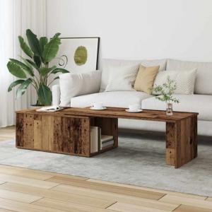TABLE basse 150 cm, coulissante en bois, coloris vieux bois