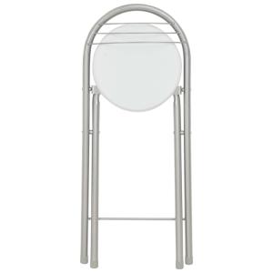 TABLE haute DE BAR avec 2 CHAISES, gris et blanc