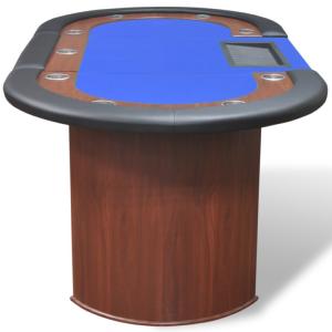 Table de poker professionnelle 10 joueurs – 210 cm – Grand standing