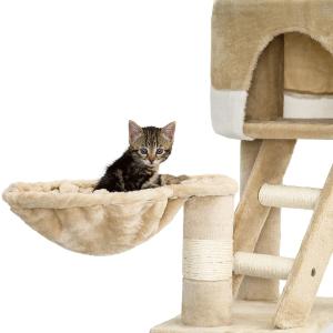 ARBRE à CHAT, 240 cm hauteur réglable, BEIGE