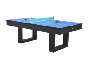Table BILLARD/ping-pong, XXL 230 cm, noir, avec plateau salle à manger.