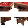 BILLARD PRO 6 Ft, Bois marron, tapis rouge