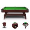 BILLARD type PRO, bois marron, 7 Ft, 3 couleurs de tapis