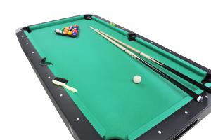 BILLARD type PRO 6 Ft, Noir, tapis vert
