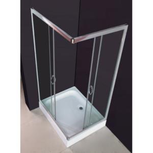 CABINE de DOUCHE ANGLE 100 x 80 cm, avec receveur