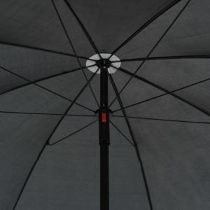 CANAPE  jardin rond résine tressée , gris + parasol