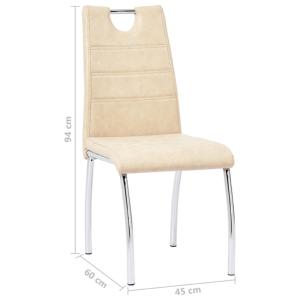 CHAISES salle à manger, similicuir 5 coloris, lot de 2, 4 ou 6