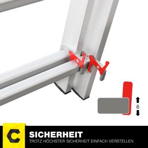 Echelle aluminium, 7.60 mètres, multifonctions