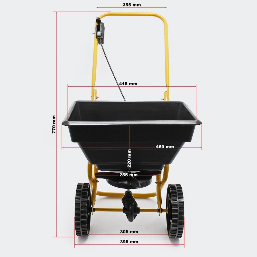 Epandeur 20 Litres Chassis Composite SW20-light - Convient Engrais,  Semences, Sel, Sable, Granulats, Chaux 10718