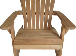 Fauteuil à bascule FRESNO, type rocking Chair en teck