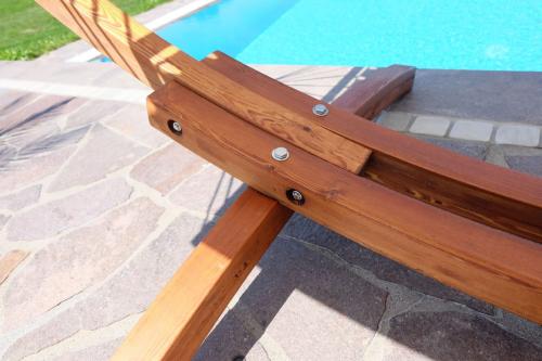 Hamac Jardin Bois Massif 410 Cm