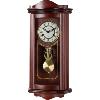 HORLOGE, pendule murale, 63 cm, style ancien acajou.