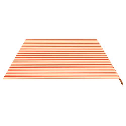 Toile rechange store banne 450 x 350 cm, jaune/orange