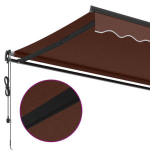 STORE BANNE 4.5 x 3 m, manuel, toile marron