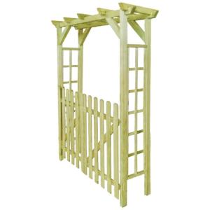 PERGOLA en bois, 200 x 150 cm, avec portillons  