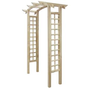 PERGOLA arche en bois, avec treillis