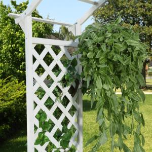 PERGOLA en bois avec portillons, blanche