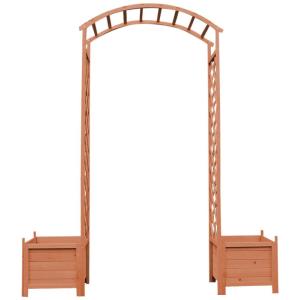 PERGOLA en bois avec bacs à plantes, 4 coloris