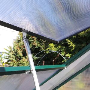 SERRE de JARDIN vert, aluminium/polycarbonate 6 mm, 4,75 M²