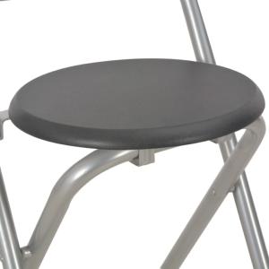 TABLE haute DE BAR avec 2 CHAISES, gris/noir
