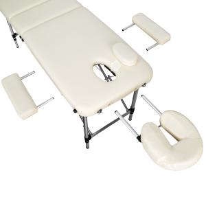 TABLE massage, aluminium, pliante, beige