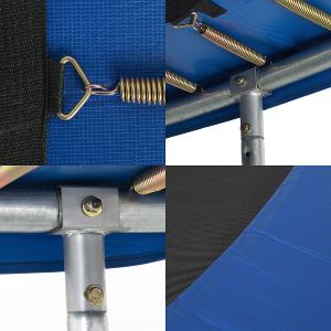 TRAMPOLINE 490 cm, complet, haute qualité, bleu