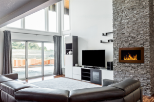 CHEMINEE ETHANOL inox, 65 cm, marron, COLORADO