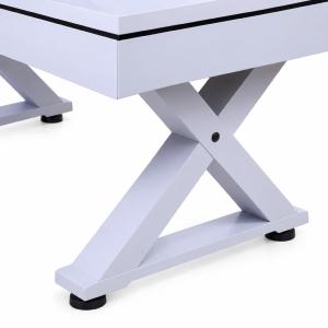 Table multi-jeux 3 en 1 blanche TRIVÉA – Billard, ping-pong et repas