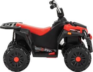 QUAD ELECTRIQUE ENFANT, 20 Watts, rouge et noir