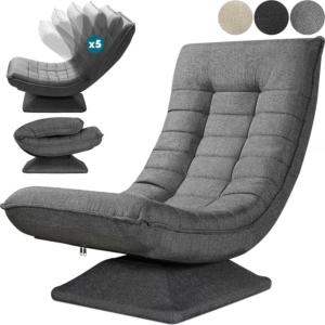 FAUTEUIL de relaxation, grand confort, gris