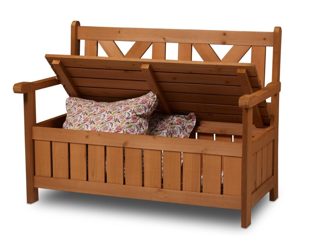 TOTAL WOOD 2012 Coffre Banc de Rangement en Bois enterieur Exterieur Jardin  100x40x45 cm également Disponible sur Mesure