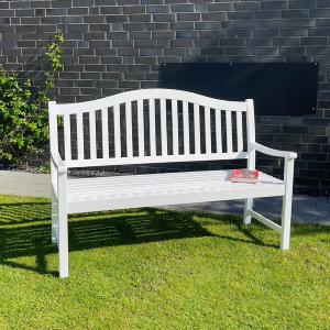 BANC de jardin PIQUE-NIQUE en ACACIA Blanc