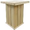 Bar de jardin en bois massif, avec 4 tabourets