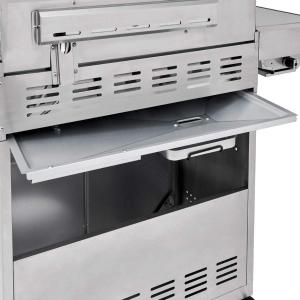 Barbecue à Gaz Inox KANSAS 6 Brûleurs 21 kW avec Brûleur Infrarouge, Brûleur Latéral et Housse