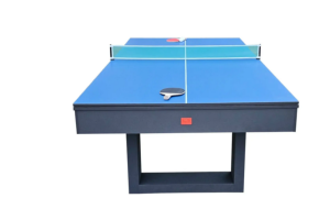 Table BILLARD/ping-pong, XXL 230 cm, gris, avec plateau salle à manger.
