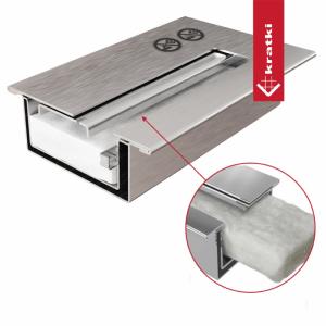 Cheminée Bioéthanol Murale Design ORVANE Blanche 3,5 kW – Acier Inoxydable