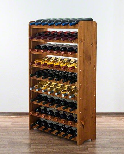 Casier à Vin de 36 Bouteilles, Stockage du Vin en Bois, 63,2 cm x