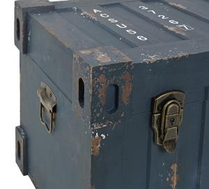 Coffre rangement vintage x 2, style vieux container industriel