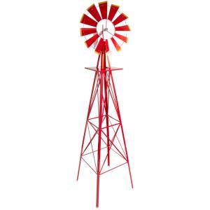 EOLIENNE en acier galvanisé, 250 cm, rouge
