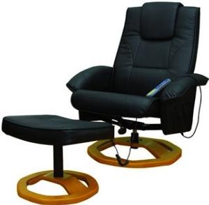 FAUTEUIL MASSAGE électrique, ATHENA, noir