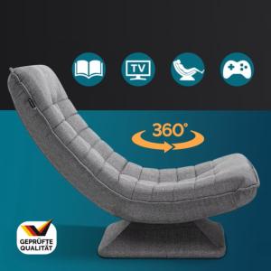 FAUTEUIL de relaxation, grand confort, gris