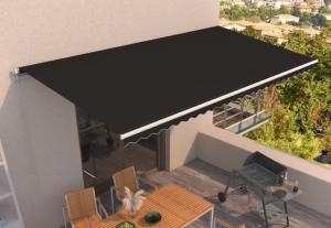 STORE BANNE 6 x 3 m, manuel, toile anthracite