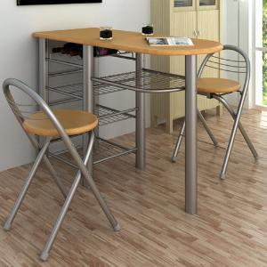 TABLE DE BAR avec 2 CHAISES