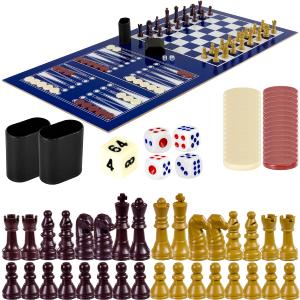 TABLE multi-jeux, 4 coloris, 15 en 1, marron