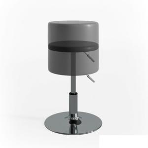 Tabouret réglable, gris pour meuble coiffeuse