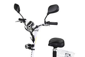 TROTTINETTE électrique de luxe, complète 800 W, bleu/blanc