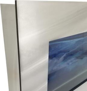 AQUARIUM mural 1200x445x110 mm, aluminium/verre