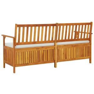 BANC de jardin, en acacia, 170 cm avec coffre de rangement