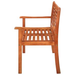 Banc de jardin en bois massif eucalyptus, 3 personnes